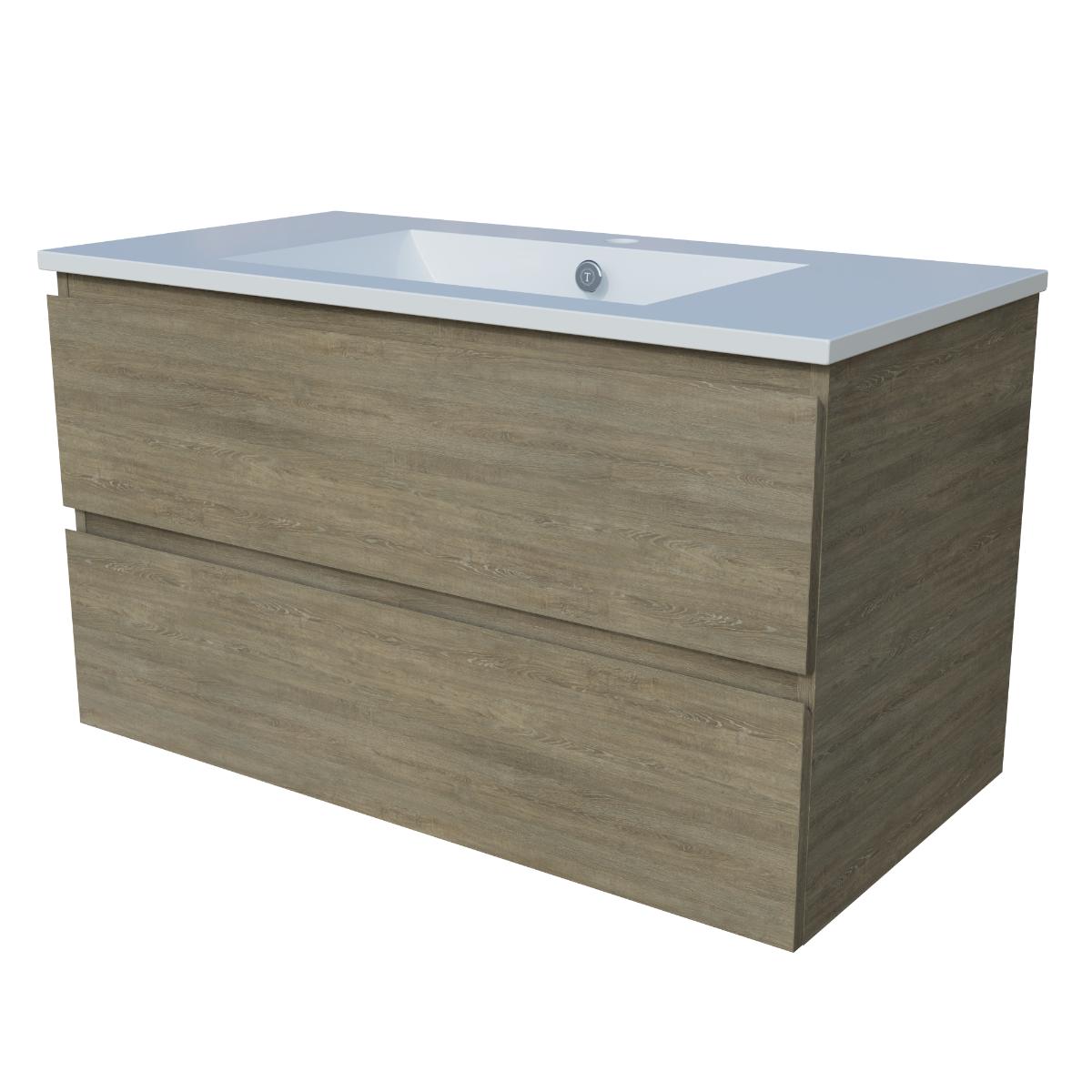 Timberline Nevada Plus 900mm Wall Hung Vanity with Alpha Ceramic Top