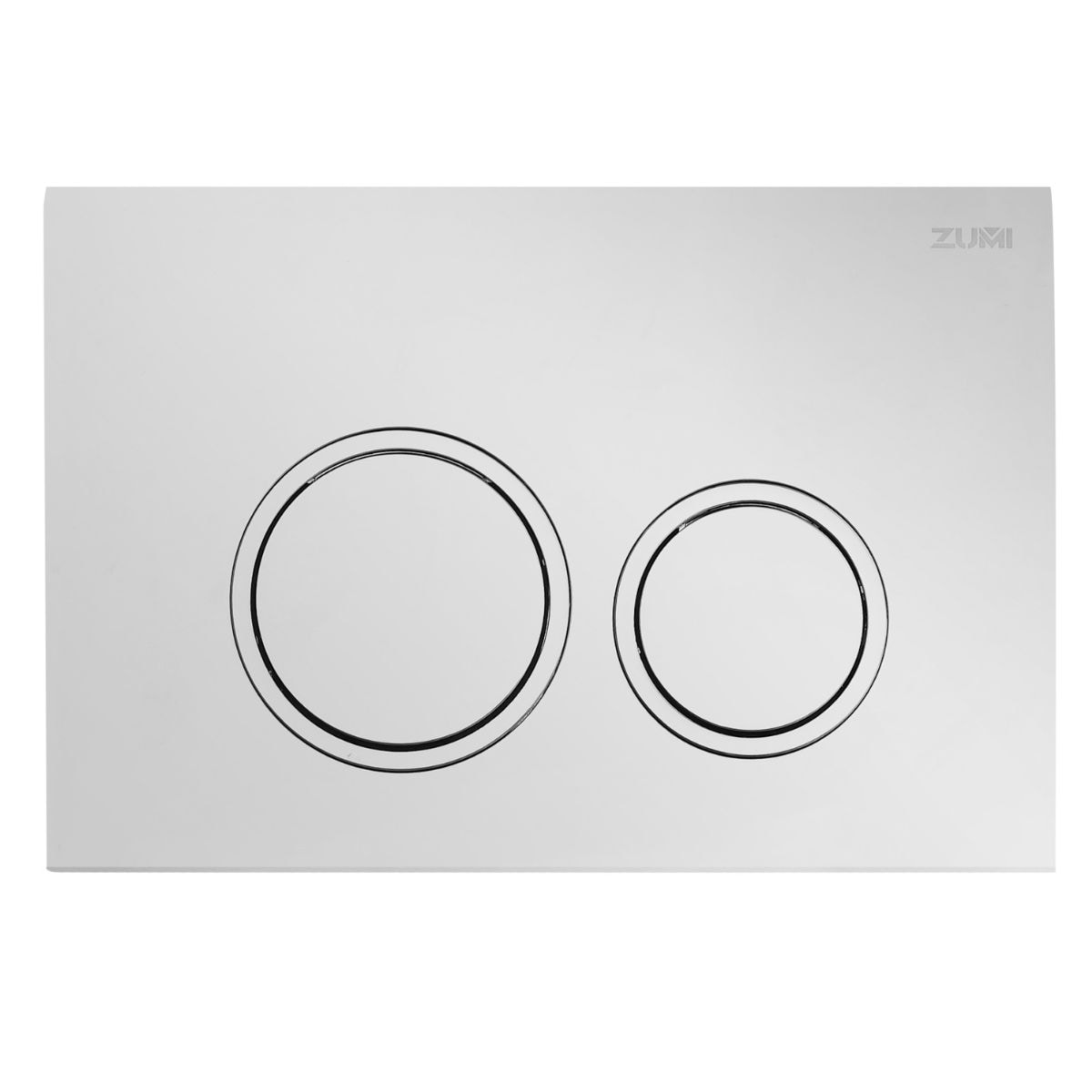 R&T Waze Chrome ABS Round Inwall Cistern Buttons